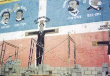 The Crucifixation of Don Pedro Mural